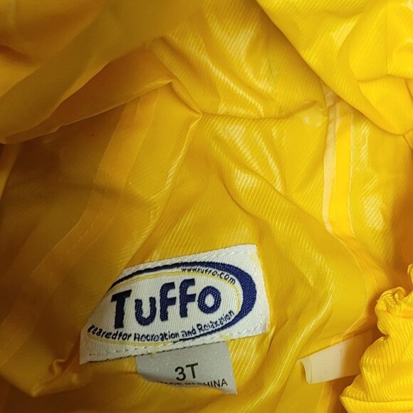 Tuffo Muddy Buddy Overalls, Yellow Rain Suit 3T Toddler - Picture 5 of 7